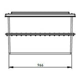 680 Litre GRP Water Tank - Two Piece Insulated Dimensions 2