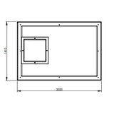 2272 Litre GRP Water Tank - Two Piece Insulated Lid Dimensions
