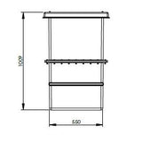 251 Litre GRP Water Tank - Two Piece Insulated dimensions 2