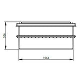 500 Litre GRP Water Tank - Two Piece Insulated Dimensions