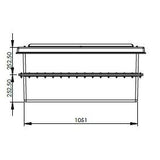 750 Litre GRP Water Tank - Two Piece Insulated Dimensions 2