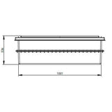 750 Litre GRP Water Tank - Two Piece Insulated Dimensions