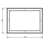 750 Litre GRP Water Tank - Two Piece Insulated Lid Dimensions