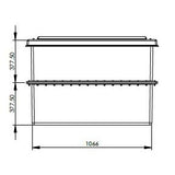 751 Litre GRP Water Tank - Two Piece Insulated Dimensions 2