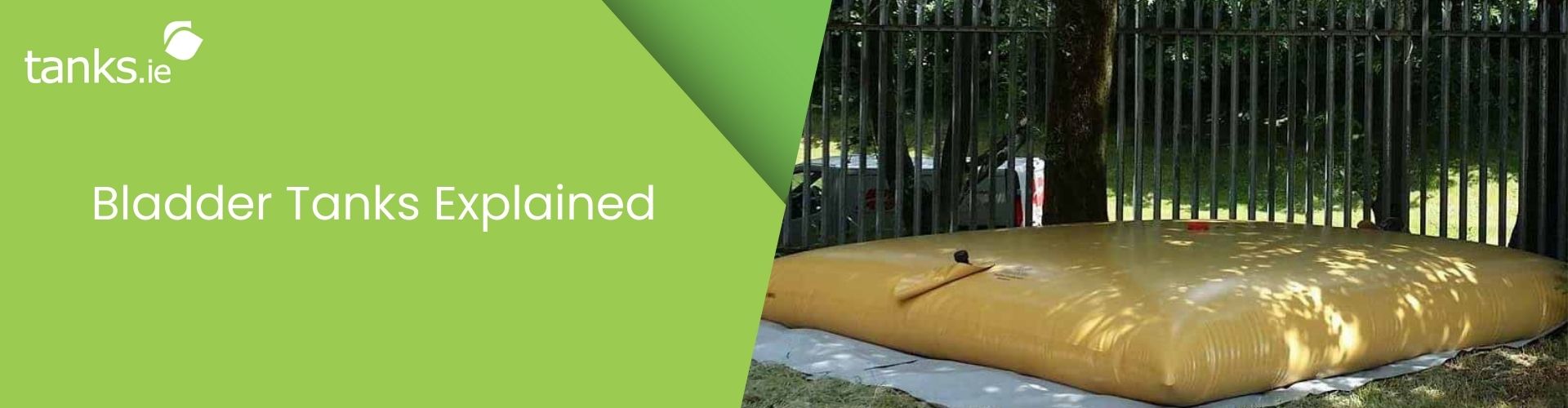 Flexible pillow bladder tank deployed outdoors Ireland