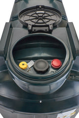 1225L Bunded Oil Tank, view from under the lid