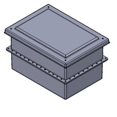 340 Litre GRP Water Tank - Two Piece Insulated