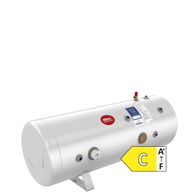 Kingspan Albion Ultrasteel ULTRASTEEL 210L INDIRECT HORIZONTAL HOT WATER CYLINDER