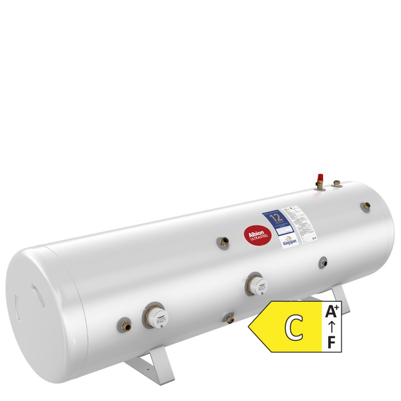 Kingspan Albion Ultrasteel ULTRASTEEL 300L INDIRECT HORIZONTAL HOT WATER CYLINDER