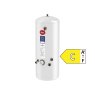 ULTRASTEEL 120L INDIRECT SLIM UNVENTED HOT WATER CYLINDER